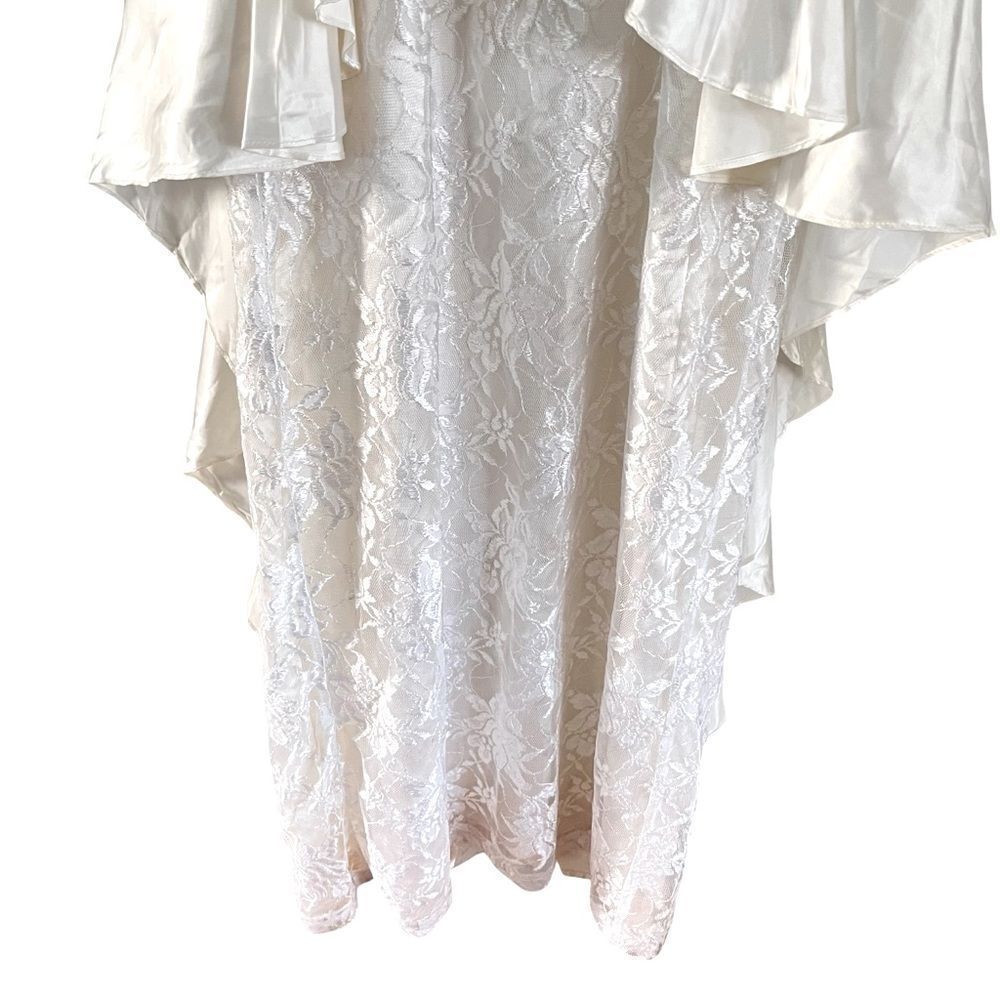 Roberta Of California Vintage 1980’s White Strapless Formal Dress - Picture 6 of 11